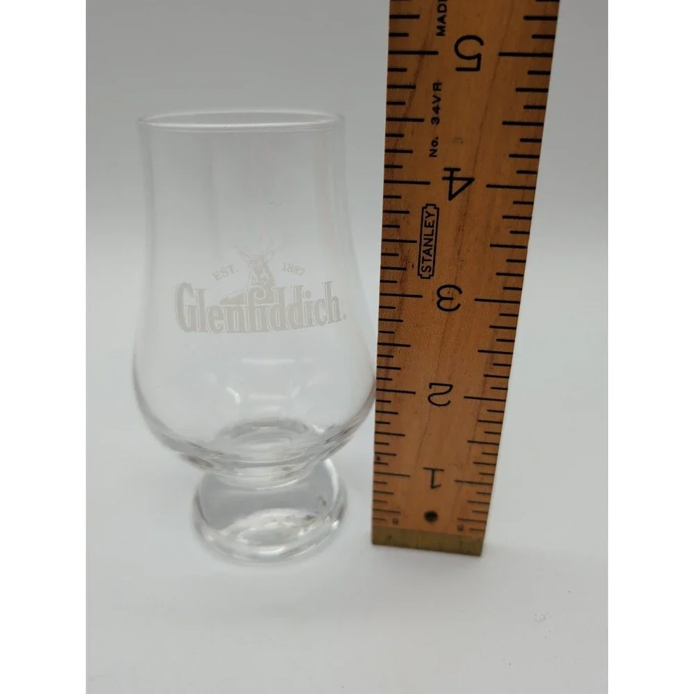 Glencairn Glenfiddich Scotch Whisky Glass Etched Stag Head